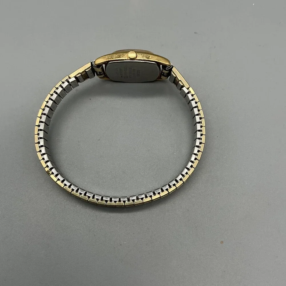 Vintage Seiko 2820-5630 Womens Watch 18mm Gold Dial Gold Tone New Battery